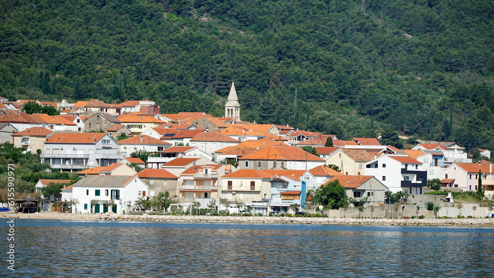 church in dalmatian village in croatia
