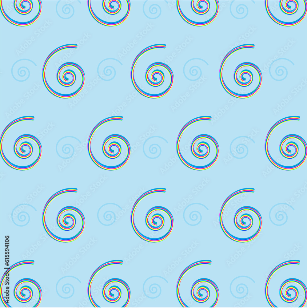 Candies lie on blue background. Flat lay and top view vector illustration. Candies lie on blue background. Flat lay and top view vector illustration.