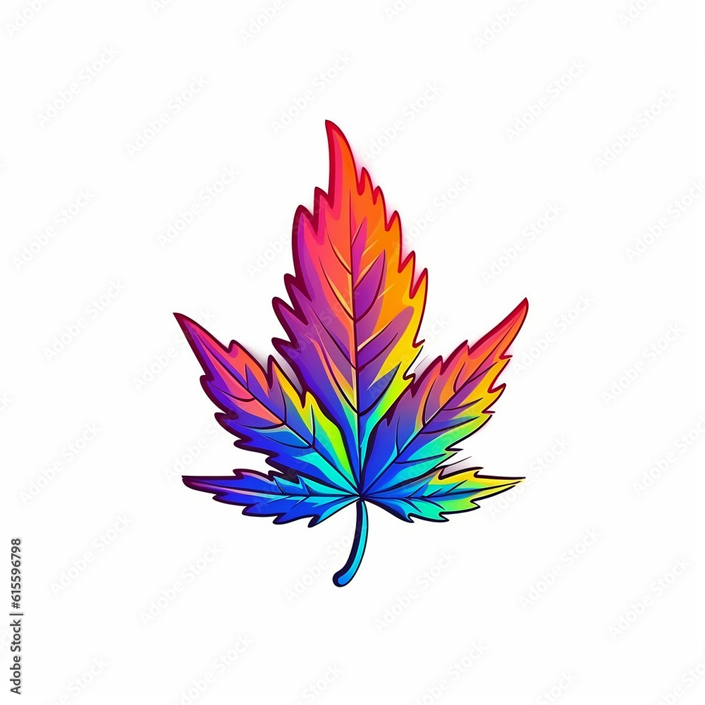one cannabis leave logo