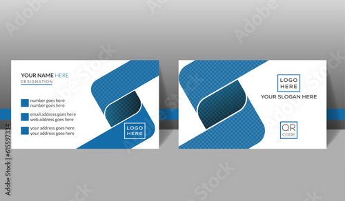 Professional luxury business card template, high quality brand corporate card design