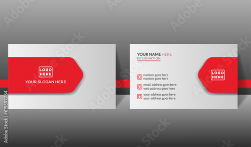 Professional luxury business card template, high quality brand corporate card design