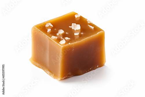 Close up Salted Caramel, a Sweet and Salty Golden Delight