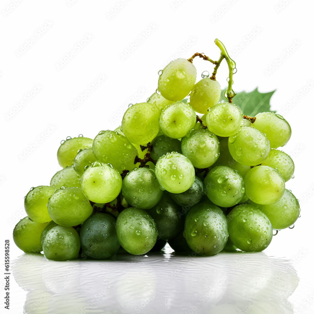 ripe grapes hanging from a vine , AI generated ripe grapes hanging from a vine , AI generated