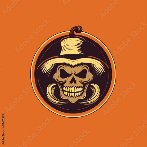 Brown Skull Vector