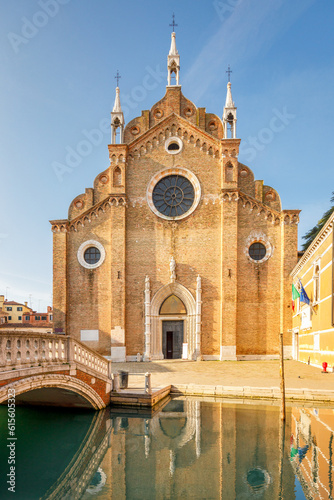 The Basilica di Santa Maria Gloriosa dei Frari, church in Venice, Italy, Europe. photo