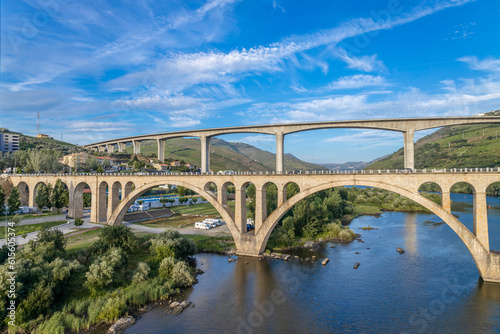 Vista da vila da Régua no Douro Portugal