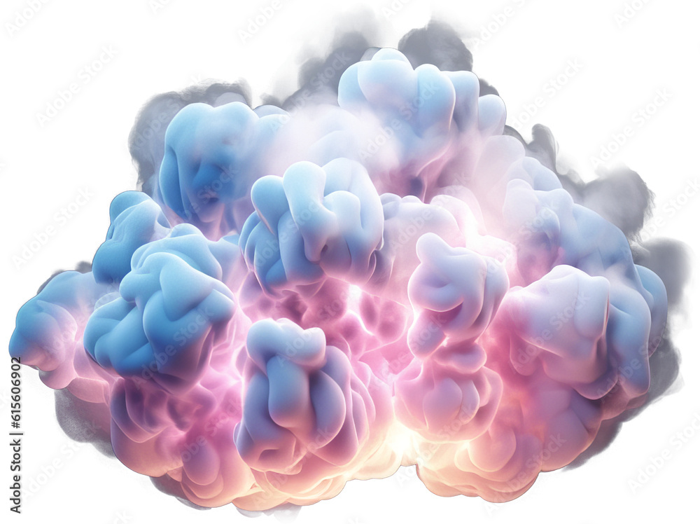 Obraz premium Abstract colorful cloud
