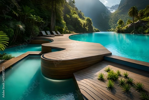 Serenity Splash  Trending AI-Created Landscapes and Pool Designs