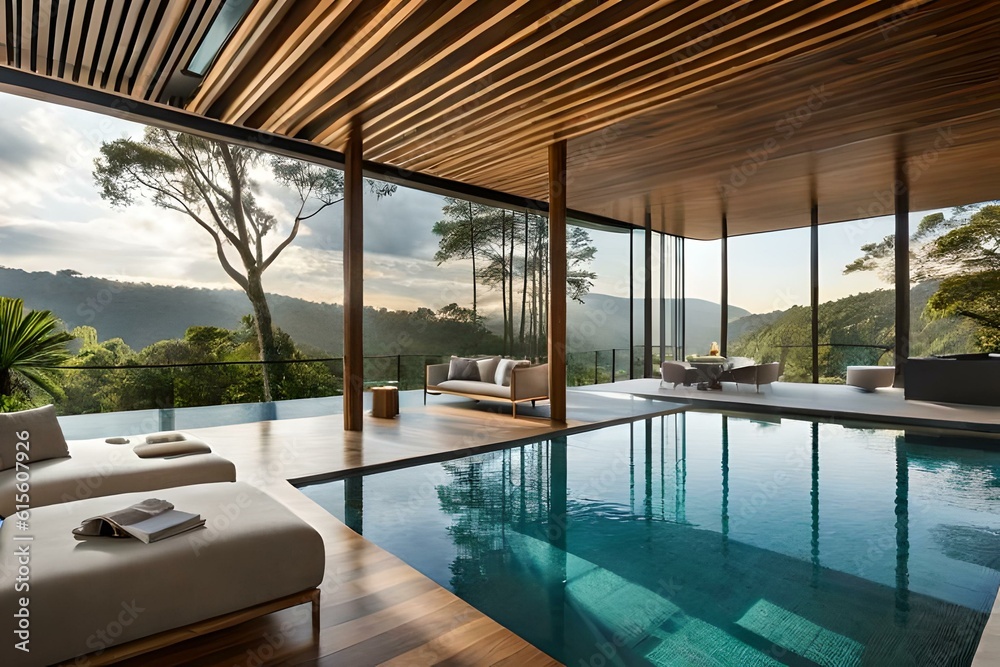 Beyond Imagination: AI-Crafted Interior Designs Featuring Spectacular Swimming Pools
