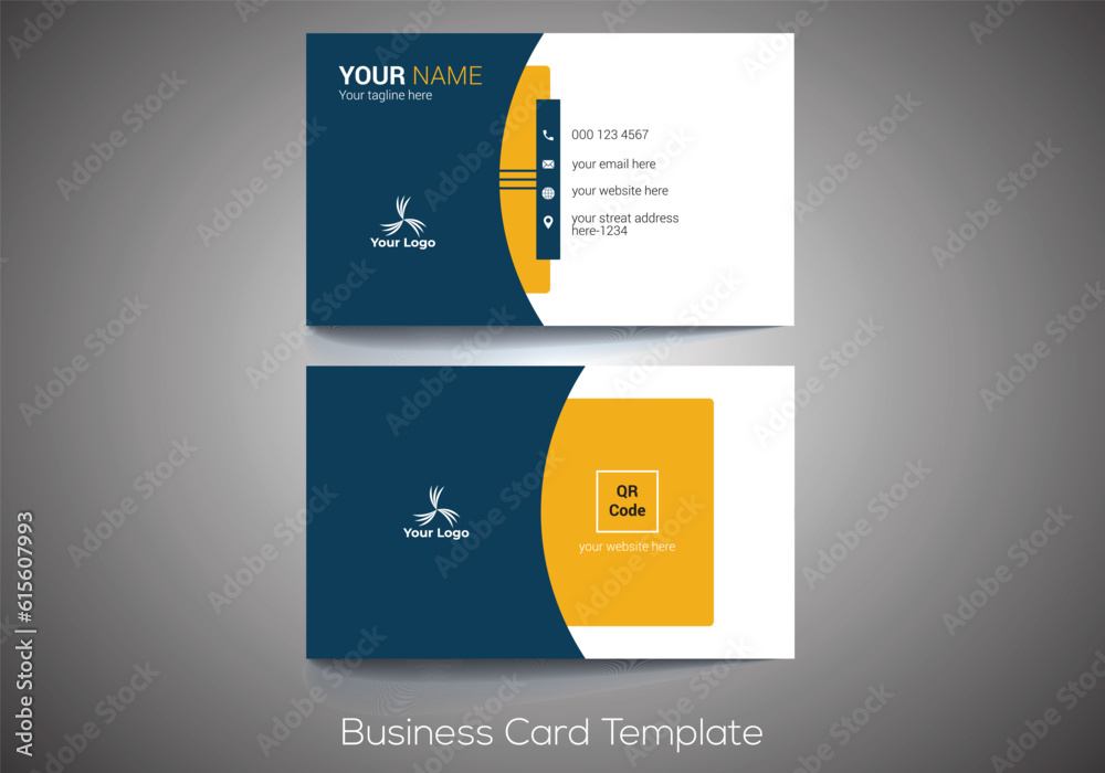 LUXURY and corporate business card vector template LUXURY and corporate business card vector template