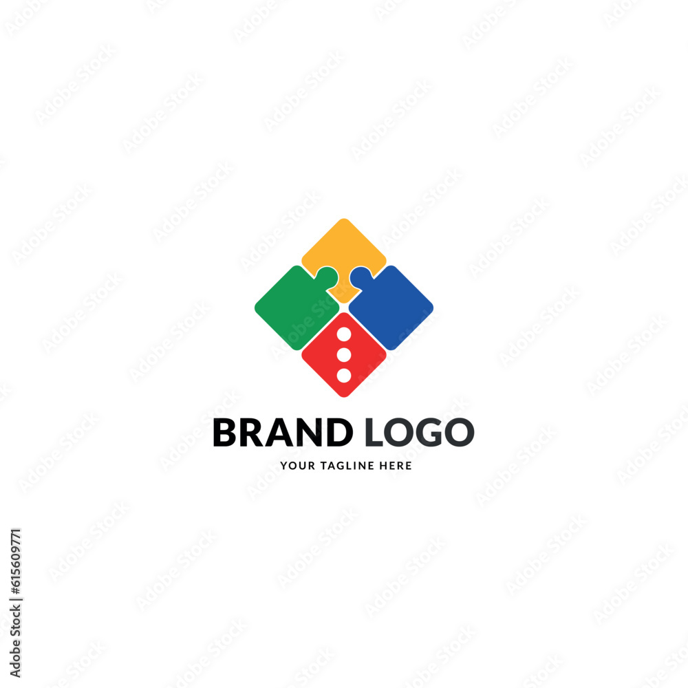 Puzzle Set Logo Vector Template Dowload Puzzle Set Logo Vector Template Dowload