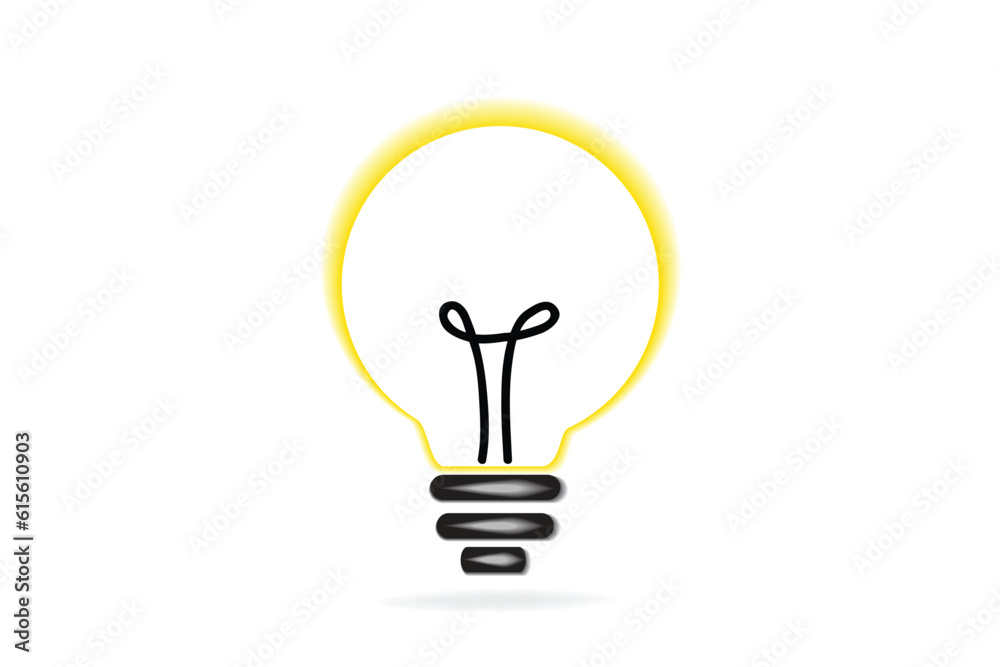Light bulb icon graphic design symbol vector image Light bulb icon graphic design symbol vector image