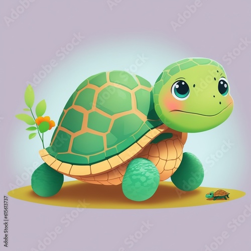 cute turtle illustration