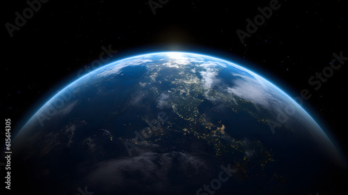 宇宙から見た地球の壮大な景観 No.026 | A Majestic View of Earth from Space Generative AI