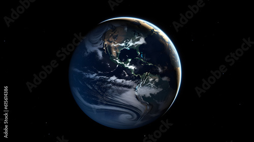 宇宙から見た地球の壮大な景観 No.038 | A Majestic View of Earth from Space Generative AI