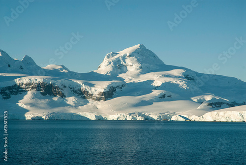 Antarctic mountains landscape , Near Port Lacroix, Antartica. photo
