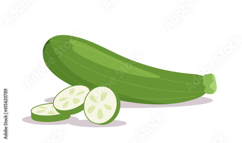 Green squash sticker concept
