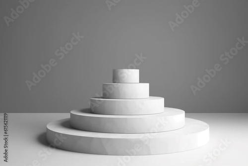 3d render  podium for product display
