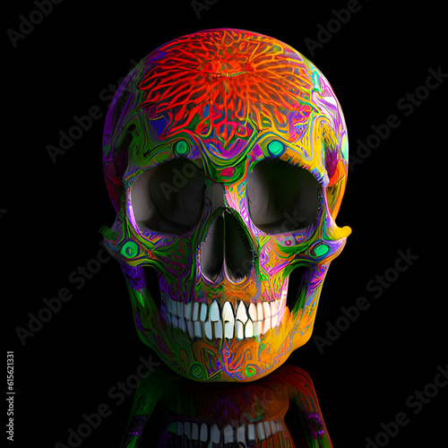 Colorful Skull Designs