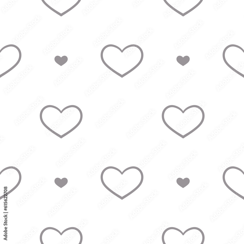 Seamless pattern with hearts Seamless pattern with hearts