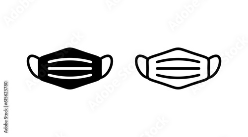 Face mask icon vector. medical Face Mask icon.