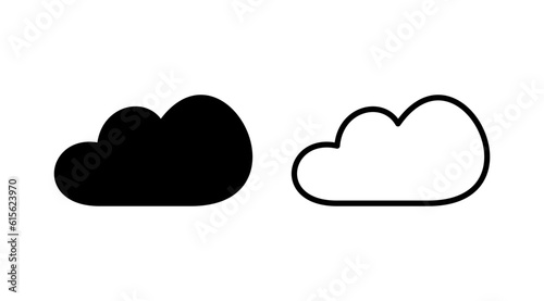 Cloud icon vector. cloud data. cloud services