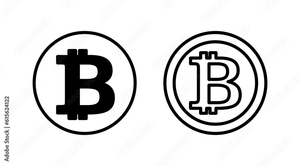 Bitcoin icon vector. payment symbol. Cryptocurrency logo. Bitcoin icon vector. payment symbol. Cryptocurrency logo.