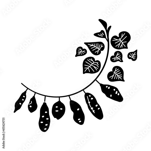 さつまいものフレーム（黒）