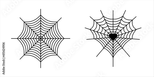 spider web element. gothic tattoo art symbol