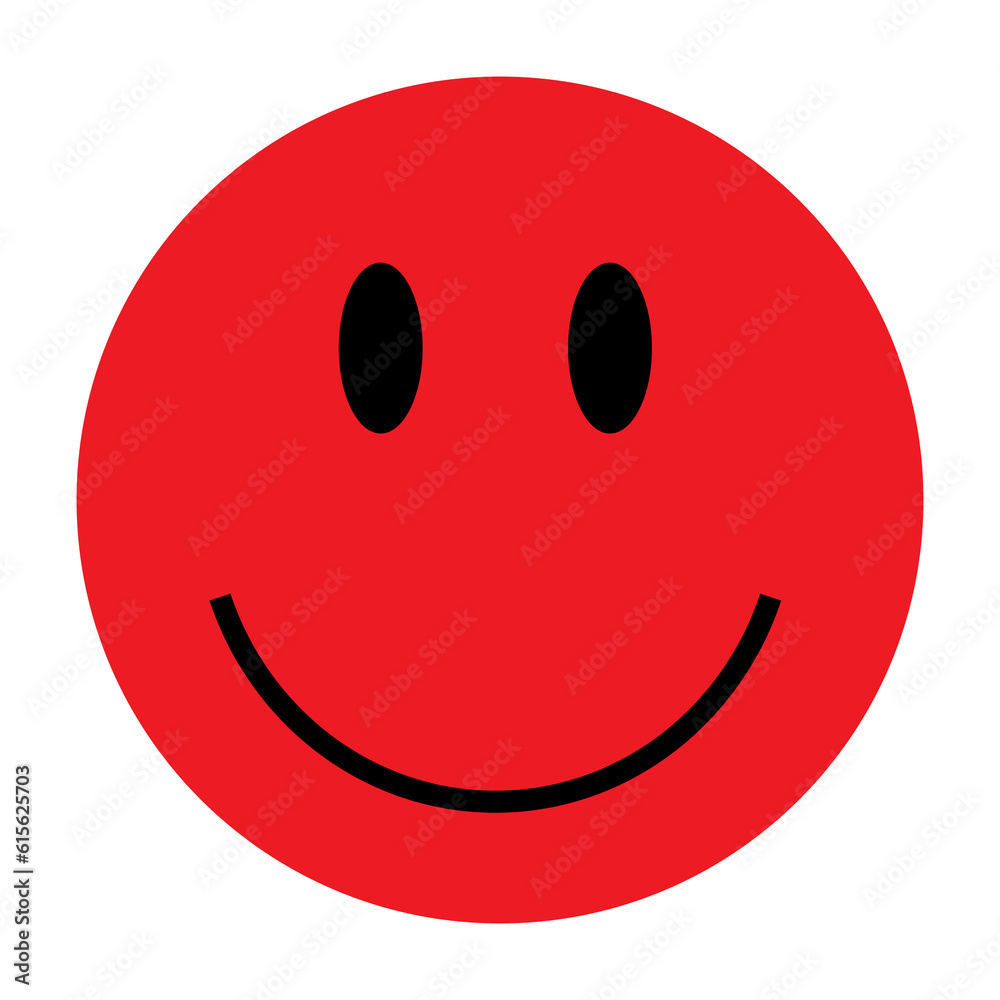 Fototapeta premium smile face button