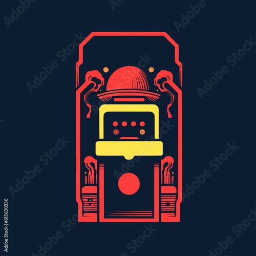 Half Console Vector
