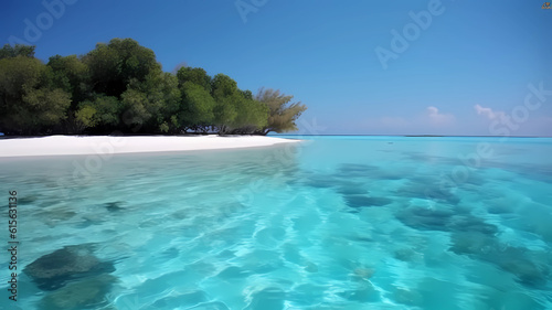 AI Generated of magic very beautiful paradise beach you've ever seen © alhaitham