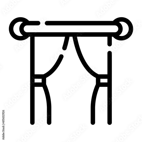 curtains Line Icon