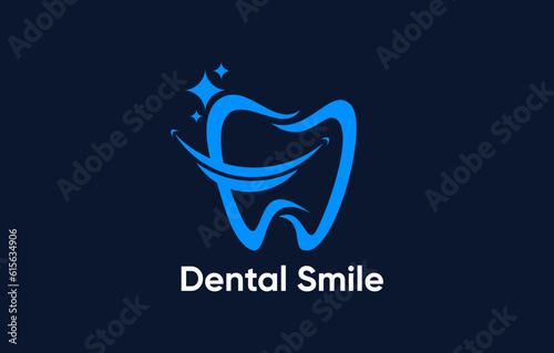 smile dental modern minimalist logo design