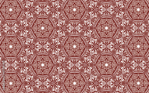meditation art lotus mandalas flower pattern. Design for modified your new art work design print, sticker, embroidery ethnic ikat and other.