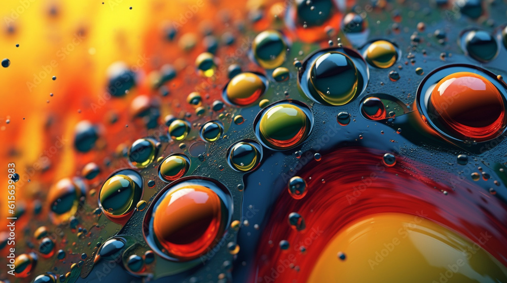 Generative AI, Gravity's Dance: A Symphony of Falling Paint Droplets