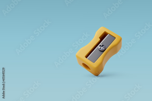 3d Pencil Sharpener, Pencils cutters, School and Education icon, Back to School concept.