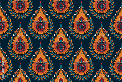 Paisley ethnic patterns design floral pattern with paisley and indian flower motifs. damask style pattern for textil and decoration