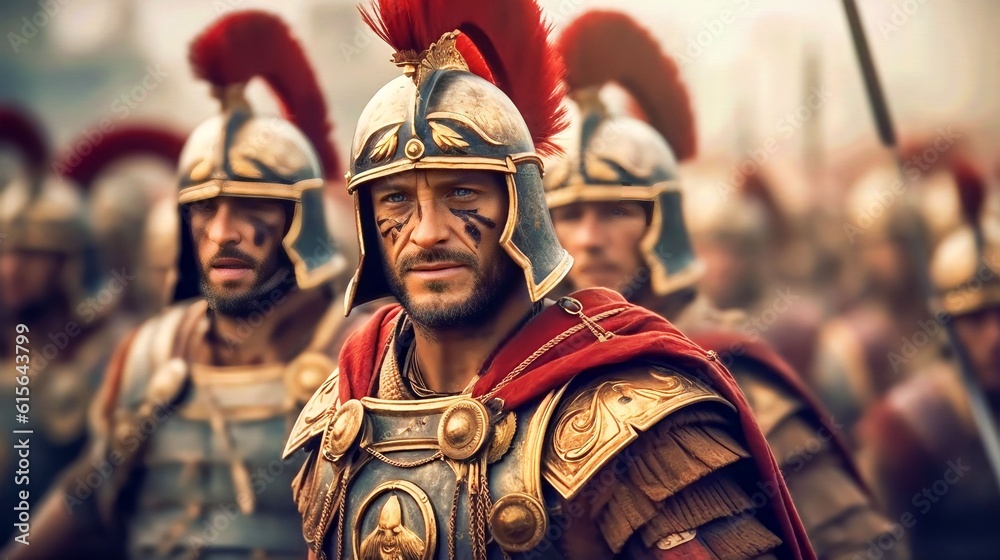 anchient roman background design, soldiers moments before entering the — free download