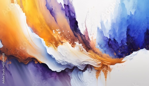 Abstract watercolor paint background colour with liquid fluid texture for background.Hand painted abstract background.Highest Quality Image 