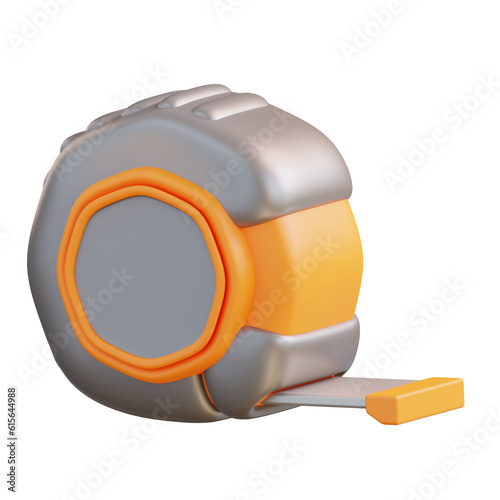 3d illustration measurement tape