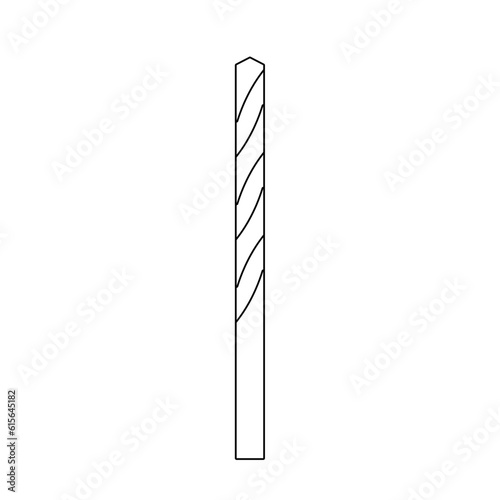 モノクロのイラスト_ドリルビット大