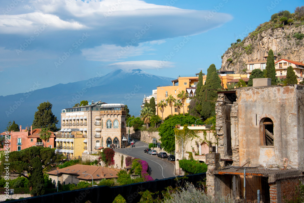 Obraz premium Town of Taormina - Italy