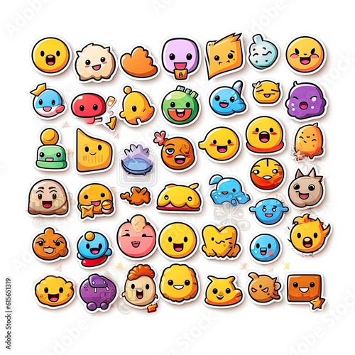 Cute icon for graphic resources generated from Ai.