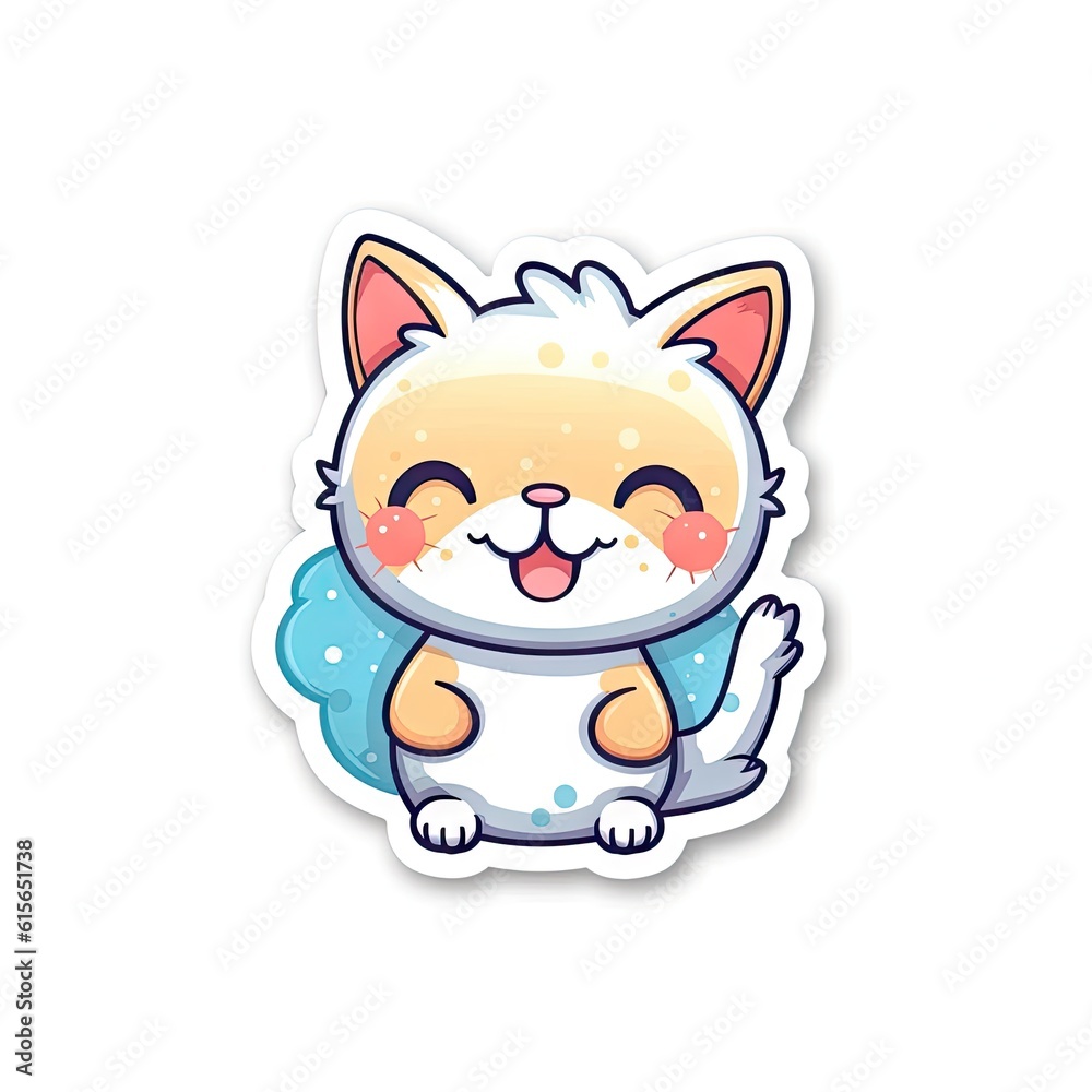 Fototapeta premium Cute icon for graphic resources generated from Ai.