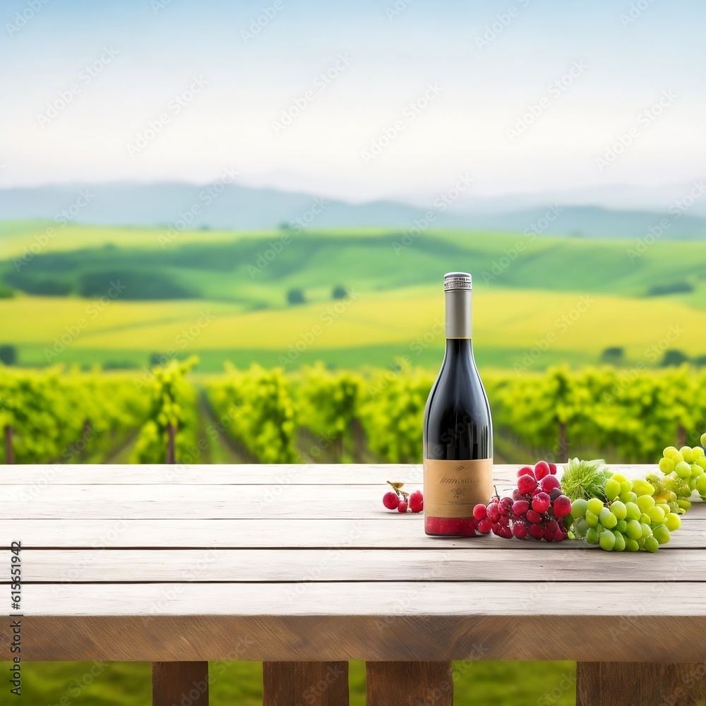 Fototapeta premium bottle of wine