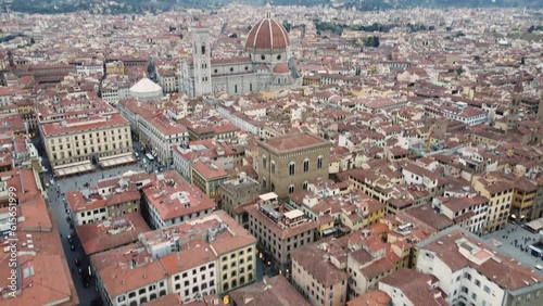 Florence Cathedral view with buildings photo