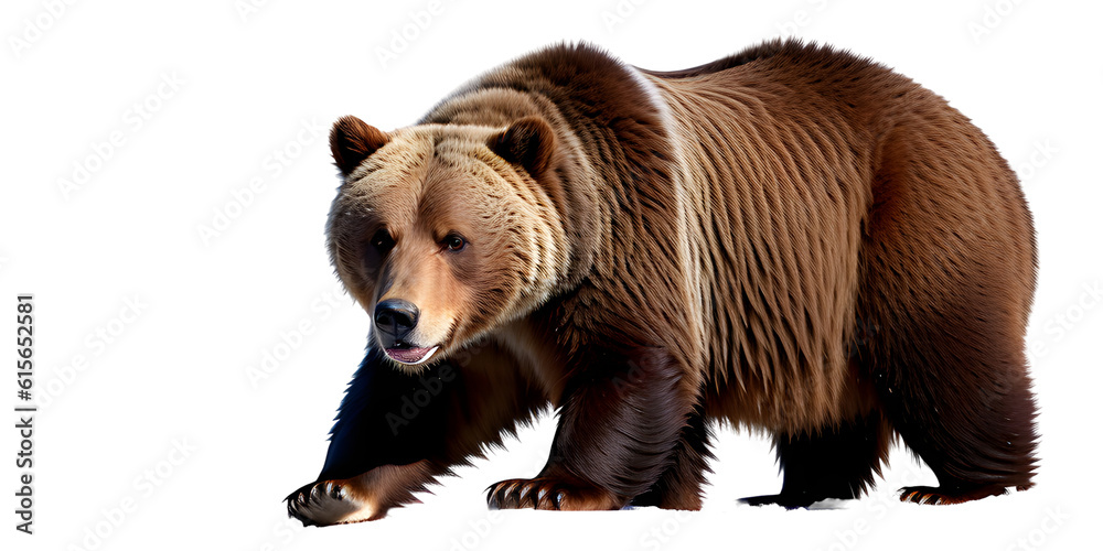Fototapeta premium brown bear isolated on white png