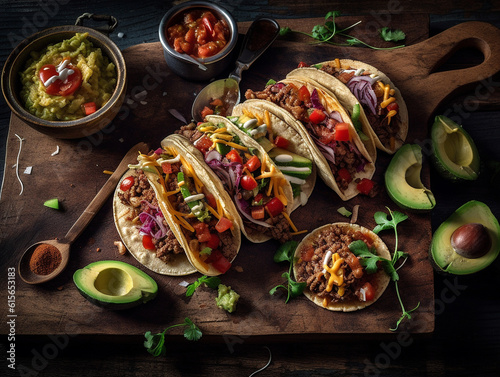 Mexican style street tacos