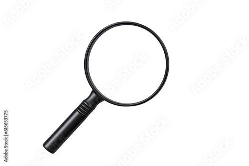 a magnifying glass isolated on a transparent background